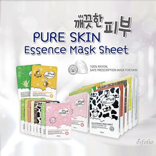 Esfolio Pure Skin Collagen Essence Mask Sheet 10 Series